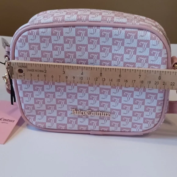 Juicy Couture crossbody pink Bag| Geo pink Diamond over the shoulder bags NWT - Picture 11 of 14